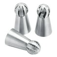 thumbnail image 3 of 3Pcs/Set Russian Piping Tips Flower Icing Piping Nozzles Stainless Steel Tips Cake Decorating Supplies Pastry Cupcake Baking Tools, 3 of 7