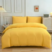Ins Full Solid Color Washed Piece Set Seasons Bedsheet And Duvet Cover 1.8m Bedsheet Set Four Piece Duvet Cover 180 220cm 1 Beds