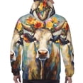 thumbnail image 7 of Salouo Oil Painting Flower Cow Pattern Men's Fall Hoodie Sweatshirt,Sport Hoodie with Pockets for Men Pullover Casual Hooded Sweatshirt-3X-Large, 7 of 7