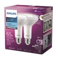 thumbnail image 4 of PHILIPS 7.2W (65W) BR30 Ultra High Definition Medium Base Daylight Dimmable LED Light Bulb 2 pack, 4 of 5