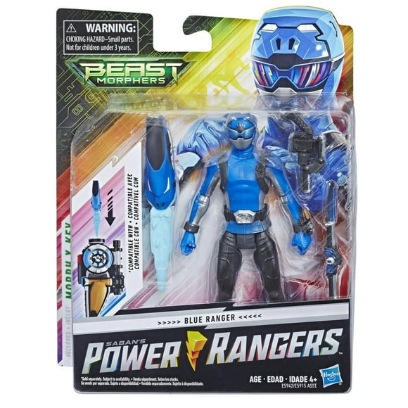Power Rangers Beast Morphers - Figurine jouet de 15 cm Ranger bleu