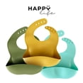 thumbnail image 1 of Set 3 Baberos para Bebe de Silicona Impermeable, 1 of 7