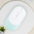thumbnail image 4 of Compact 2.4G Wireless Mouse  Dual Mode Quiet Rechargeable Compact Portable Computer Mouse with Receiver for OS X Laptop, 4 of 7