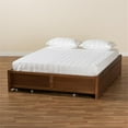 thumbnail image 2 of Baxton Studio Yara Brown Finished Wood Queen Size 4-Drawer Platform Storage Bed, 2 of 13