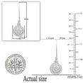 thumbnail image 2 of Dazzlingrock Collection 0.15 Carat (ctw) Round Lab Grown White Diamond Ladies Cluster Style Drop Earrings, 925 Sterling Silver, 2 of 3