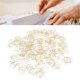 thumbnail image 1 of 100 Clips de Papel Dorados Con forma Linda, Clips de Papel de Metal Multifunción de Acero inoxidable, Ligeros y Portátiles, Simples y de Moda, Perfectos para la Oficina, 1 of 7