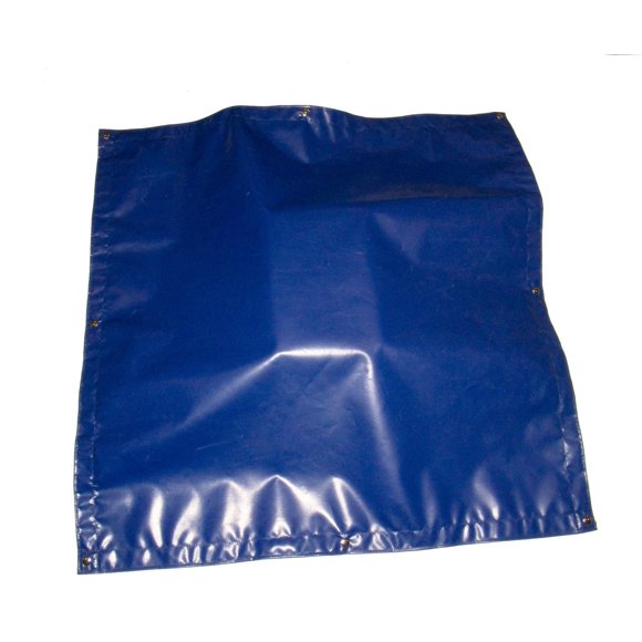 Northwest Tarp & Canvas Hatch Cover, Blue, Heavy Duty Vinyl 3' X 3' with Snaps Installed & (8) Screw Studs