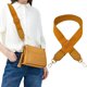 thumbnail image 4 of Sonducket Correa de bolso de PU de estilo clásico para bolsos, reemplazo directo y exquisita correa de bolso de hombro artesanal Bolsas de mensajero y de hombro Amarillo, 4 of 6