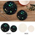thumbnail image 4 of Pot Holders Trivets Set Pure Cotton Potholders Set, Hot Pads Set of 2, Magical Alchemical Symbols Hot Pot Trivets One 9.45 Inch and One 7 Inch, 4 of 7