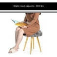 thumbnail image 4 of Homebeez Vanity Stool Upholstered Footrest Stool Modern Dressing Stool Side Table Footstool,Gray, 4 of 7