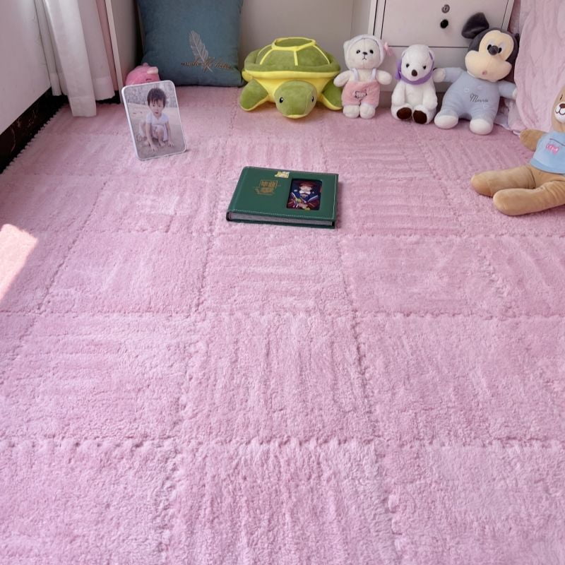 20Piece Carpet Squares Puzzle Mat 11.8" x 11.8" Plush Interlocking Carpet Tiles, Foam Floor Tiles for Baby Play Mat - Kids Soft Play Mats Anti Slip Jigsaw Flooring Playmat Playroom Rug
