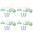 thumbnail image 1 of MasteelfCA 4 Ensembles de Rouleaux de Rail de Fenêtre Roues de Rail de Porte Pratiques, 1 of 8