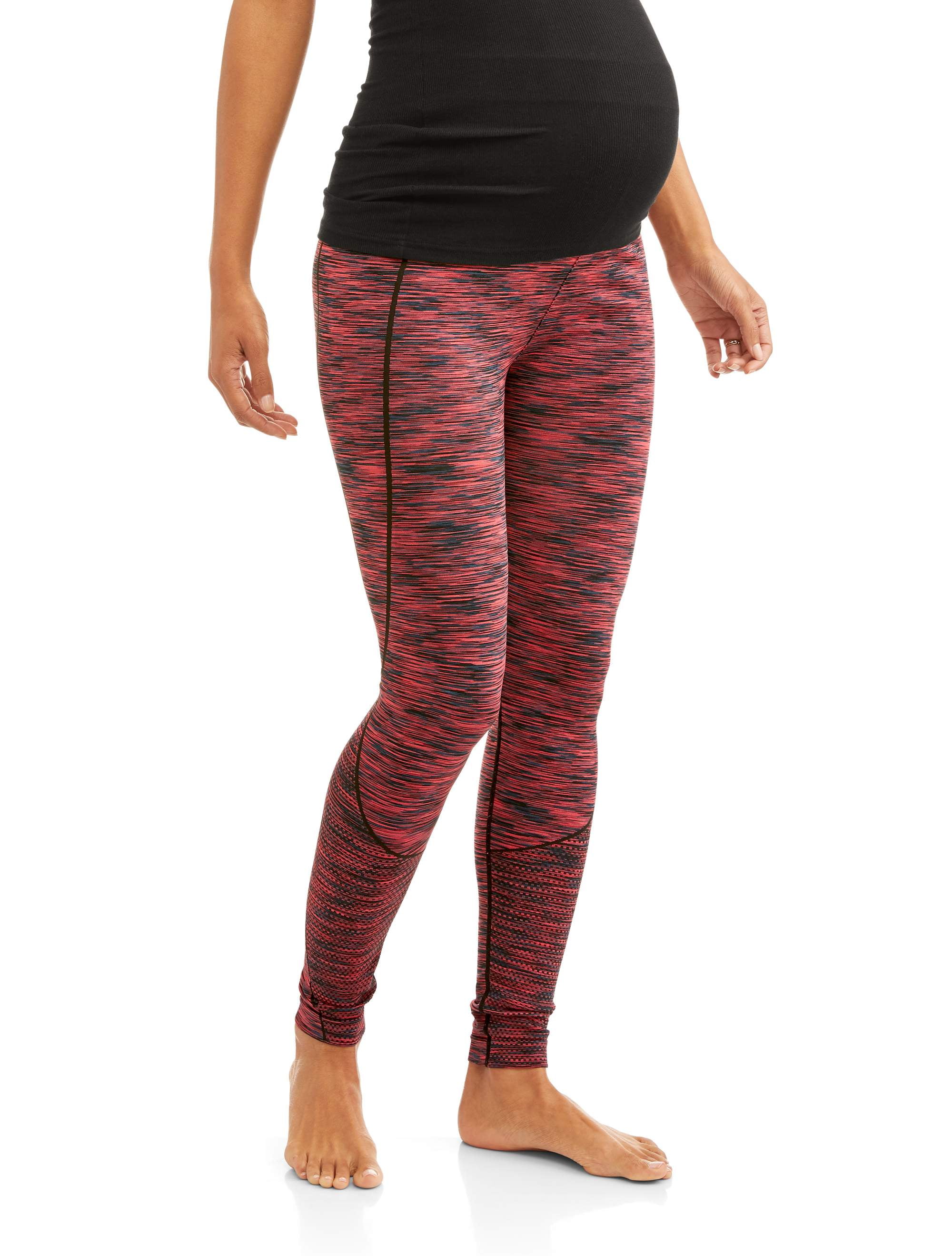 Maternity Textured Yoga Space Dyed Ankle leggings available in plus