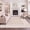 8x10ft Beige, variant on 8 x 10 ft Washable Area Rug, Modern Checkered Bordered Non Slip Soft Low Pile Stain Resistant Rug for Living Room Bedroom Dining Room Office - Beige