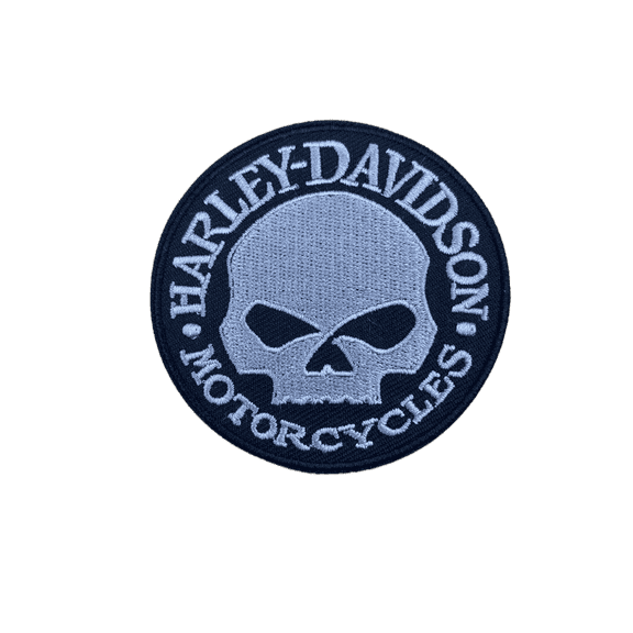 Harley Davidson Skull Iron-On Patch