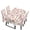 Cherry Blossom Hummingbird, variant on TSOVTHRID Vintage Cherry Blossom Print Rectangle Tablecloth Chair Cover Set 5-Piece Table Covers Table Cloth Stretch Washable Chair Cover for Kitchen Dining Room Decoration