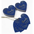 thumbnail image 5 of Inkdotpot Thanks From The New Wedding Bottle Tag Real Gold Foil Favor Hang Tags Pack Of 100, 5 of 6