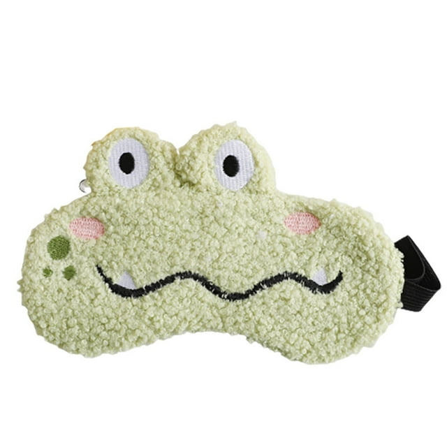 Máscara de ojos Sleep Mask Frog Plush con forma de animal para niños y adultos