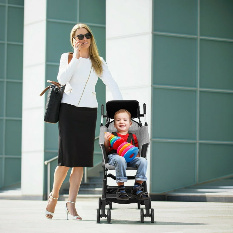 Costway Buggy Portable Pocket Compact Lightweight Stroller Easy Handling Folding Travel
