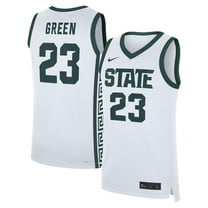 Men's-Nike Draymond Green White Michigan State Spartans Performance Replica Basketball Jersey