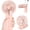 pink, variant on Portable Handheld Fan, Foldable Pocket Fan with 3000 mAh Battery, Mini Desk Fan, Rechargeable USB Fan, 3 Speed Wind, Personal Small Fan, Strong Airflow, Super Quiet, for Girl, Women, Outdoor, Indoor
