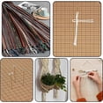 thumbnail image 4 of Macrame Board and Pins,15x15 Inch Macrame Project Board, Double-Sided Grids Handmade Braiding Board, 4 of 5