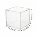 thumbnail image 2 of Clear Acrylic Square Box Transparent Plastic Storage Container for Display and Organization Durable Heavy Duty Material Multipurpose Small Item Case 3.1 inch, 2 of 4