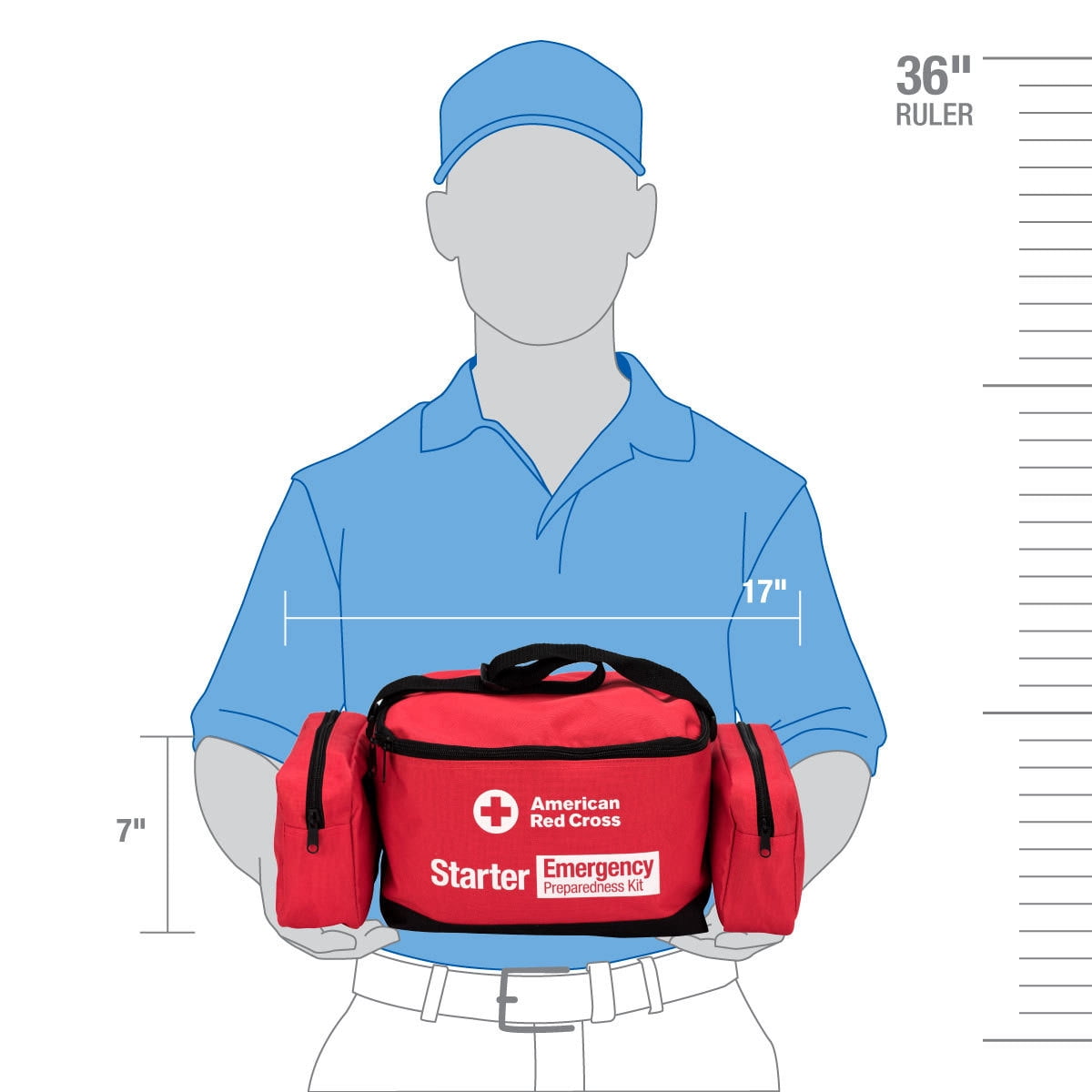 American Red Cross Emergency Preparedness Starter 1-Day Duffle Bag