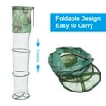 thumbnail image 4 of Uxcell 47"x10" Fishing Cage Basket Collapsible Fishing Bait Mesh Nylon Fish Keeping Net with Anchor Bolt, 4 of 6