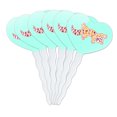 thumbnail image 1 of Leopard Gecko Heart Love Cupcake Picks Toppers Decoration Set of 6, 1 of 6