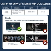 AUTOABC 8.9 Inch Linux Screen CCC System with Carplay Android auto Touchscreen HD Resolution 1920*720p For BMW 3 5 Series E60 E63 E64 E90 E91 E92 2005-2010