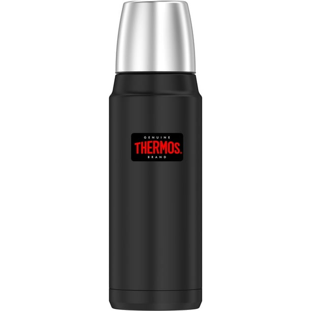 Thermos 16 Ounce Stainless Steel Vacuum Insulated Black Bottle