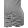 thumbnail image 3 of FashionOutfit Women's Basic Solid Sleeveless Round Neck Racer-Back Plus Size Tank Top, 3 of 3