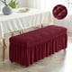 thumbnail image 4 of Funda para banco de comedor, fundas elásticas extraíbles, funda elástica para asiento, cojín para banco Vino rojo, 4 of 9