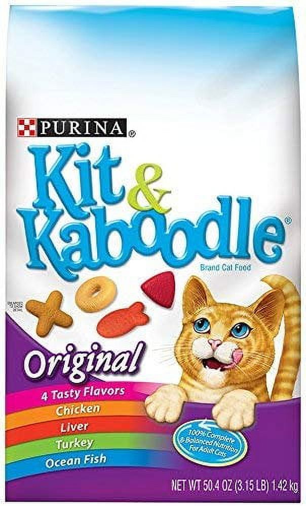 PACK OF 10 Purina Kit Kaboodle Original Cat Food 3.15 lb. Bag