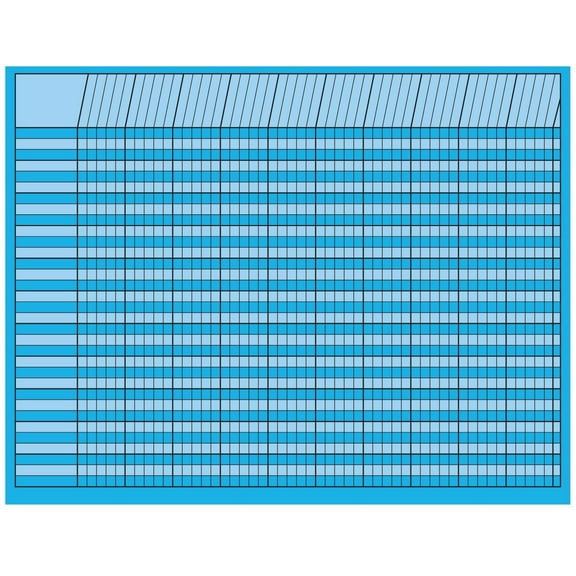 SHAPES ETC. Horizontal Incentive Chart, Blue