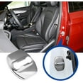 thumbnail image 2 of Set Of 4 Car Door Lock Cover Caps - Corrosion Resistant - Silver Stainless Steel, 2 of 5