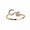 Gold-C, variant on Adjustable Open Initial A-Z Letters Ring Fashion Zircon Ring Womens Jewelry Gift-Gold-V