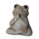 thumbnail image 3 of Figuras de cerámica de rana para mascotas, miniaturas, estatuas de animales pequeños, decoración para el hogar Estilo A, 3 of 9