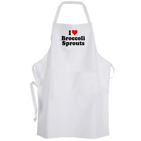 Aprons365 - I Love Broccoli Sprouts – Apron – Food Chef Cook Kitchen (Best Way To Cook Frozen Broccoli)