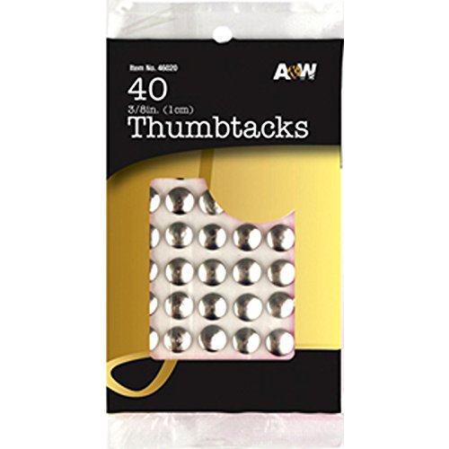 Thumb Tacks Nickel 40 ct