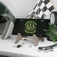 thumbnail image 3 of License Plate, Camping Bliss Logo Decorative Front,Personalized Stainless Steel License Plate Cover For Men Women,12.2" X 6.2", 3 of 6