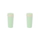thumbnail image 3 of Advancent Botella deportiva de fibra de trigo con tapa, vaso de leche de estilo Simple para el hogar y el coche, vaso de refrigeración de gran Verde 2piezas, 3 of 6