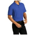 thumbnail image 4 of Yellow Rooster Mens Short Sleeve SuperPro React Male Polo Shirt True Royal 4XL, 4 of 7