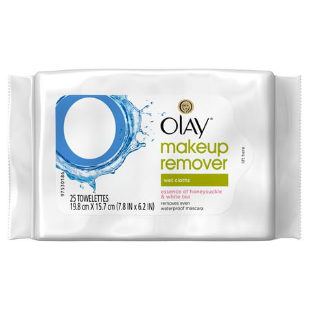 Olay Cleanse Makeup Remover Wipes Rose Water, 25