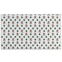 White Bigfoot and Pine Tree Pattern Door Rugs,Washable Non Slip Door Mats Indoor,Decorative Door Mats,Entry Mat Indoor for Entrance,Bedroom,Kitchen,Bathroom,17"x30"