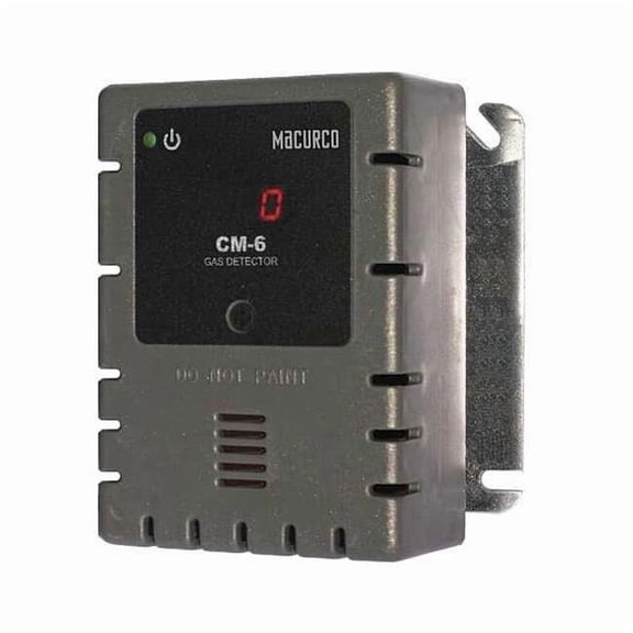Macurco Gas Detector,CO,LED,0 to 200 ppm CM-6