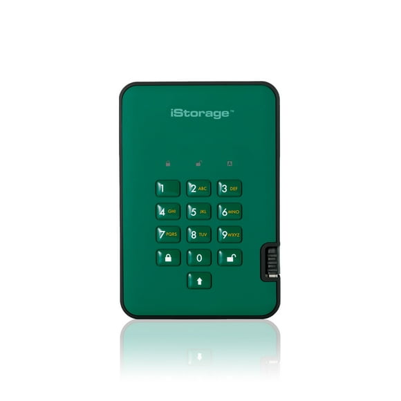 iStorage - diskAshur2 SSD 256-bit 1TB - Green