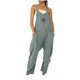 thumbnail image 2 of ICHUANYI Clearance Fashion Women Casual Cold Shoulder Jumpsuit PrintSuspender Jumpsuits Wide Pocket Leg Pant(Green, M) ICHUANYI WER2023081002260, 2 of 5