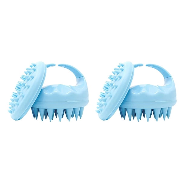 Masajeador de cuero cabelludo Billuyoard cepillo exfoliante Gris Azul Negro Type2 NO2